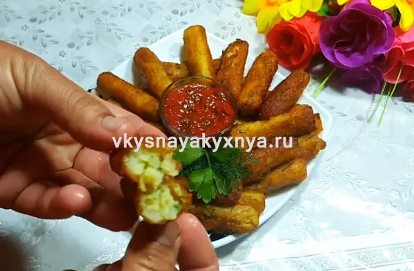 Картофельные палочки из пюре