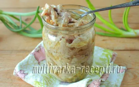 тушенка в мультиварке из курицы