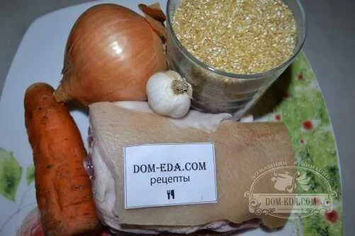 Пшеничная каша с мясом