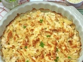 Запеканка с картофелем и куриной грудкой