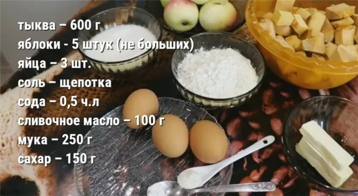 Пирог из тыквы с яблоками рецепты быстро и вкусно в духовке