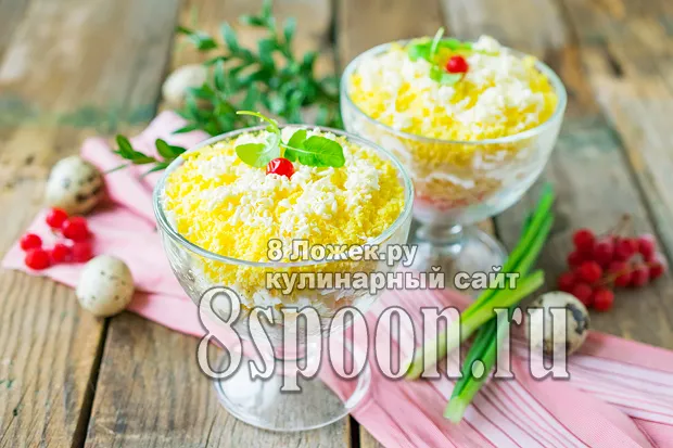 Крабовый салат рецепт классический с кукурузой и огурцом без риса