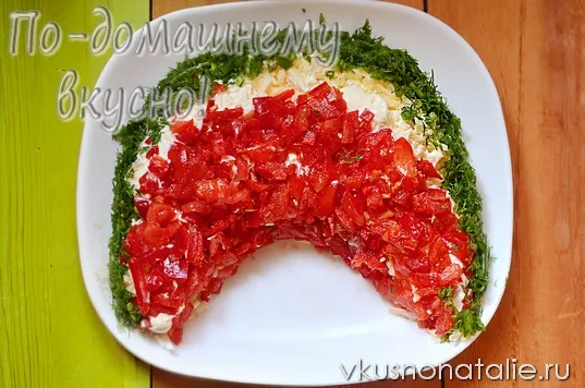 салат арбузная долька с курицей пошаговый рецепт