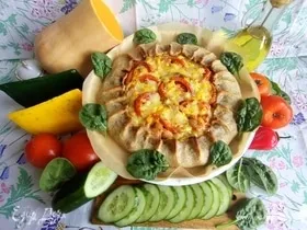 Галета с сыром и овощами