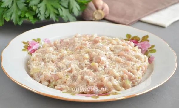 Зразы куриные с грибами